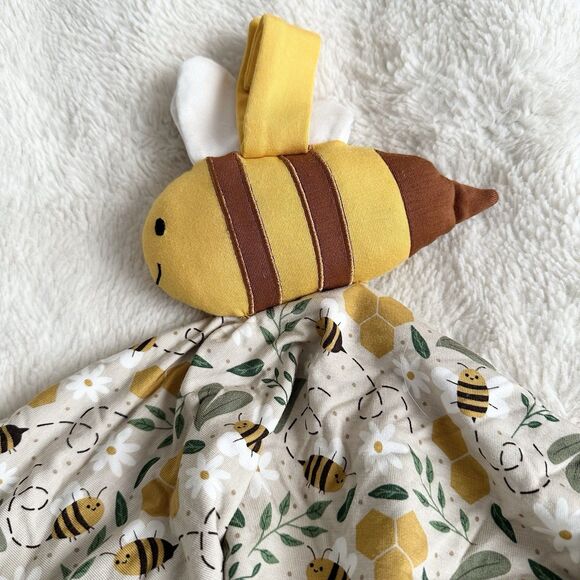 Emerson Happy Honey Bee Baby Lovey Viscose Bamboo 20” Soft Bumblebee Toy - Picture 2 of 5
